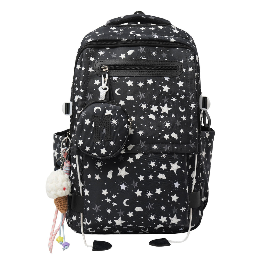 Whimsical Star-Patterned Backpack