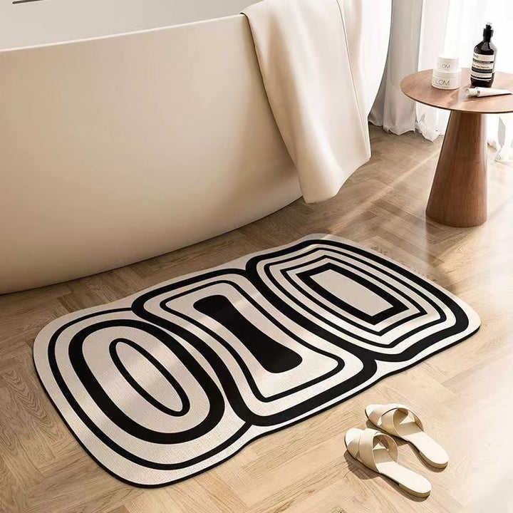 Abstract Shaped Bath Mat Bowlift