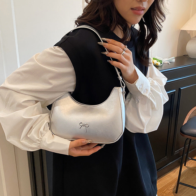 Stylish Bow Detail Shoulder Bag Bowlift