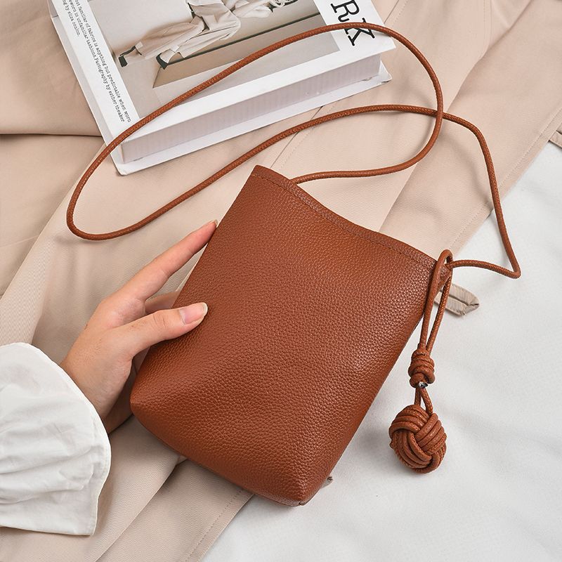 Crossbody Leather Mini Pouch Bowlift