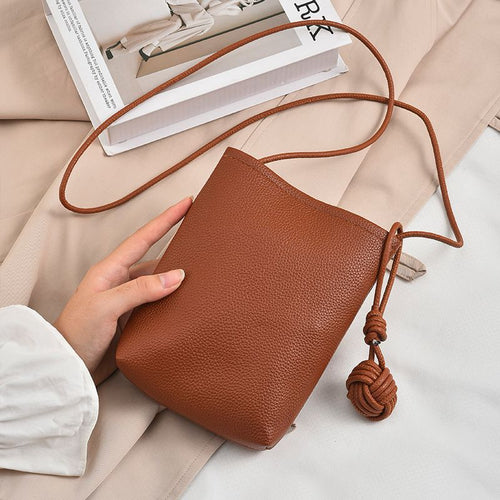 Crossbody Leather Mini Pouch Bowlift