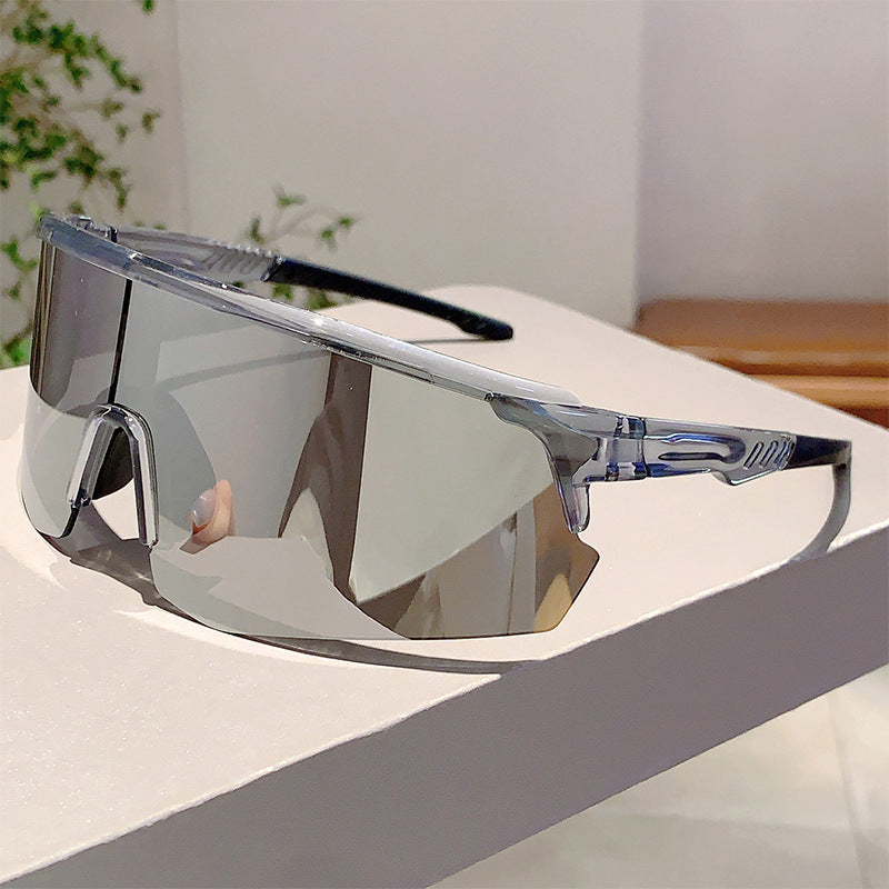 Unisex nan sporty performance sunglasses with continuous visor lens and shatterproof polycarbonate lens Bowlift