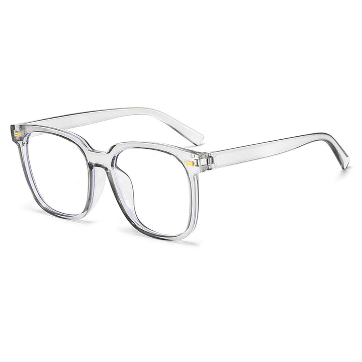 Oversized Transparent Frame Glasses