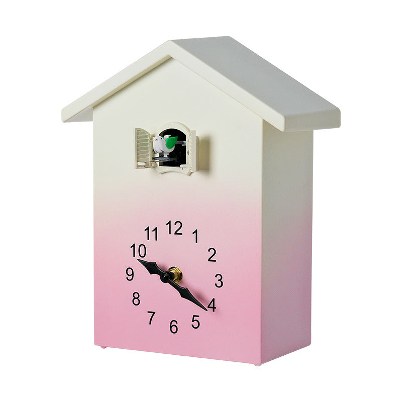 Cuckoo clock in creative house design Bowlift