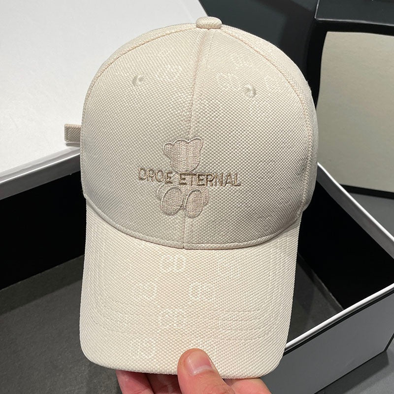 Unisex Textured Cotton Baseball Cap Bowlift