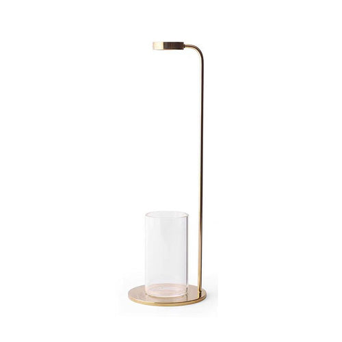 Minimalist Metal and Glass Table Lamp