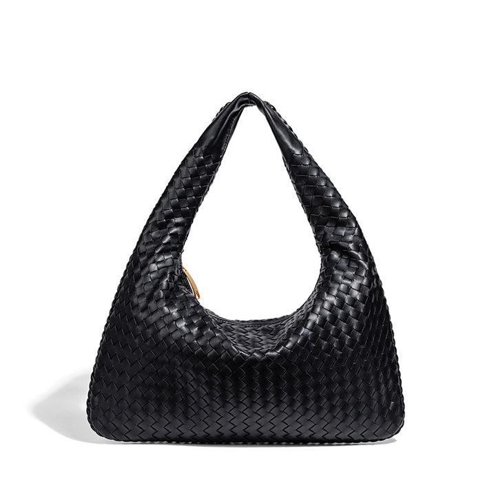 Woven Leather Hobo Bag Bowlift