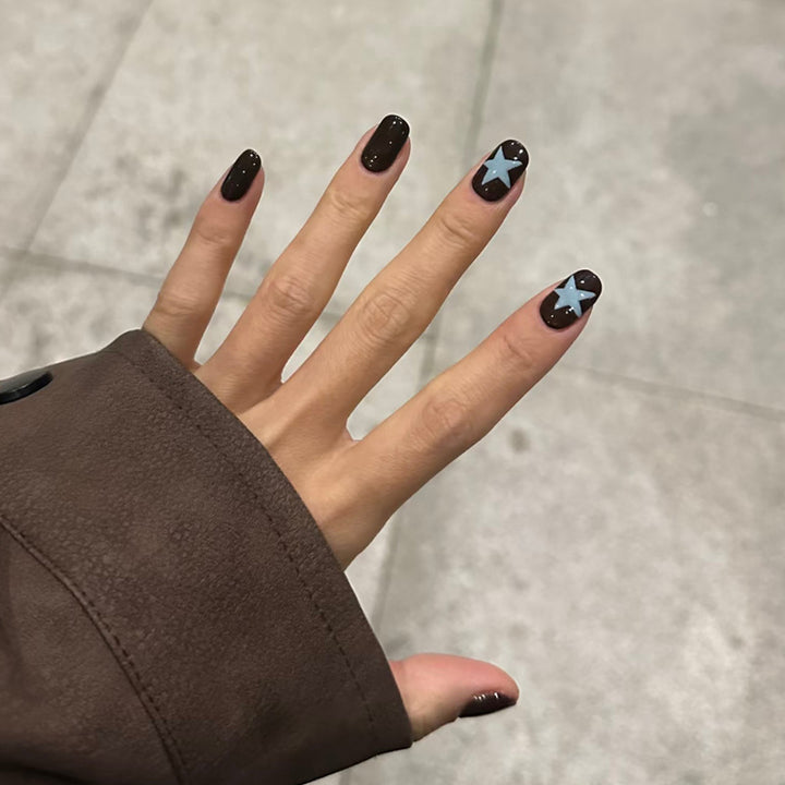 Artistic Nail Art with Star Designs Bowlift