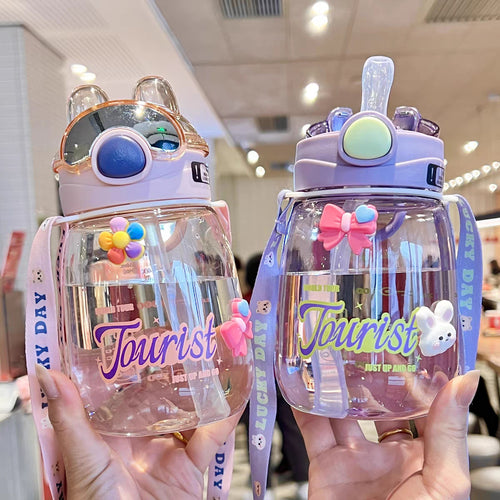Women Playful BPA-free Drinking Bottle with Unique Design Bowlift