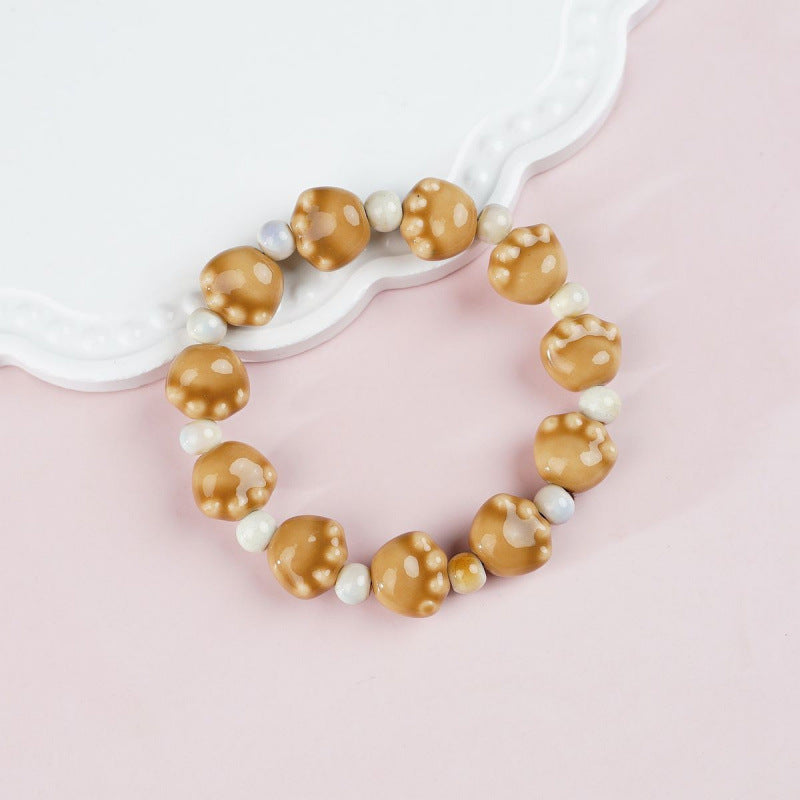 Heart-Shaped Beaded Bracelet Bowlift