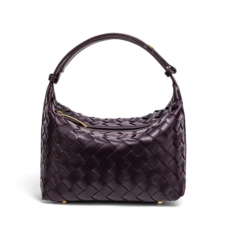 Handmade Woven Leather Mini Bag Bowlift