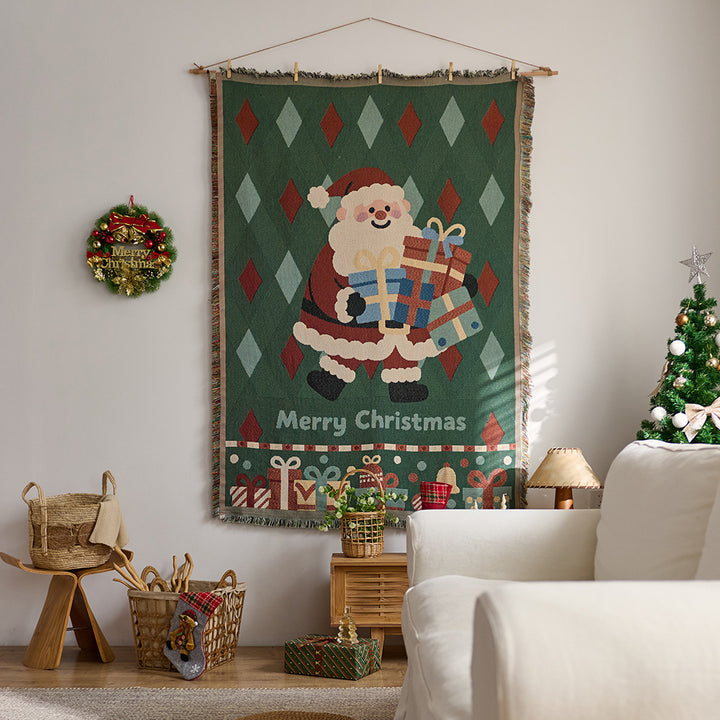 Cozy Graphic Tapestry Throw Blanket