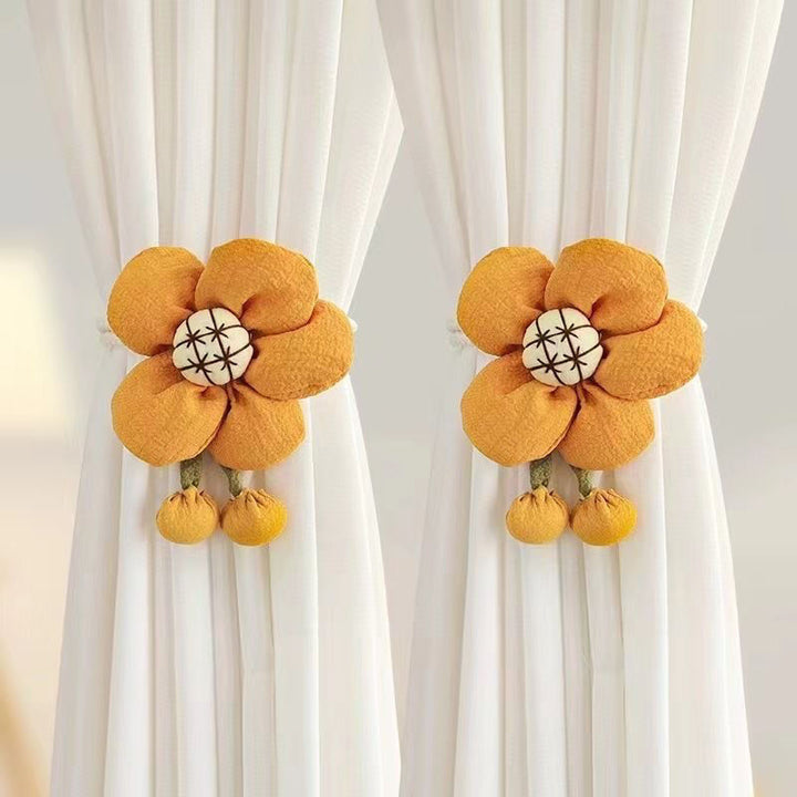 Decorative curtain flower clips Bowlift