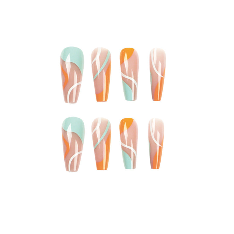 Artful Nail Art with Vibrant Color Gradients Bowlift