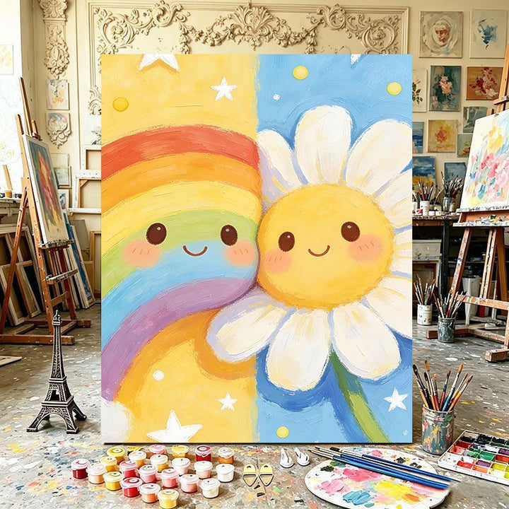 Playful Dual Element Canvas Art Bowlift