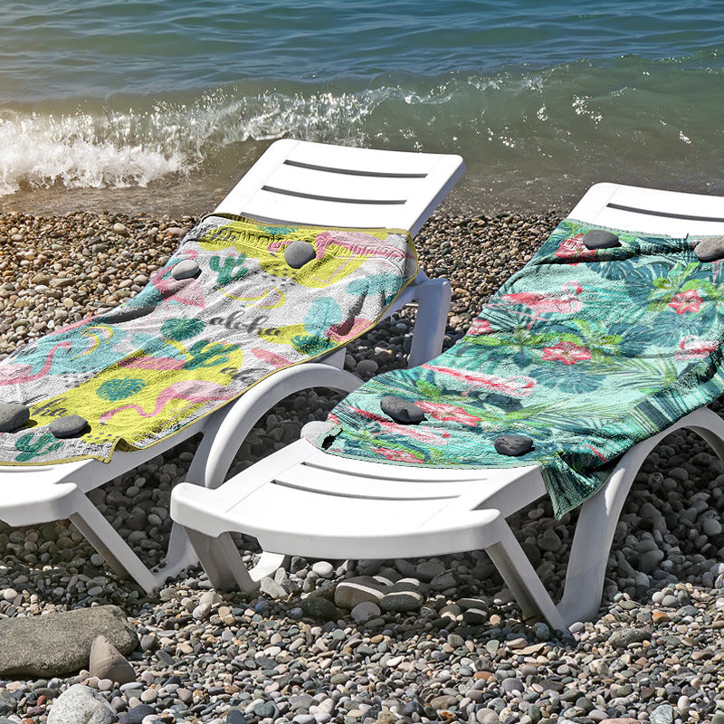 Beach towel made of skin-friendly microfiber with a creative pattern mix Bowlift