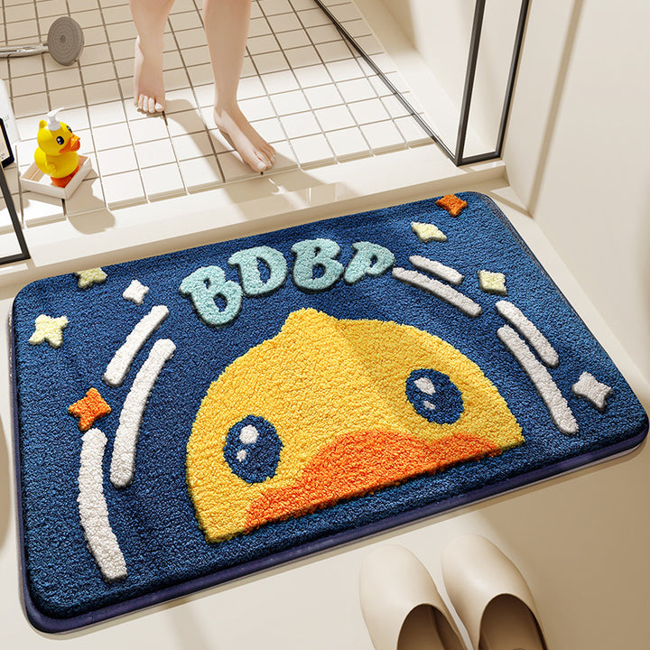 Floral Bath Mat Bowlift