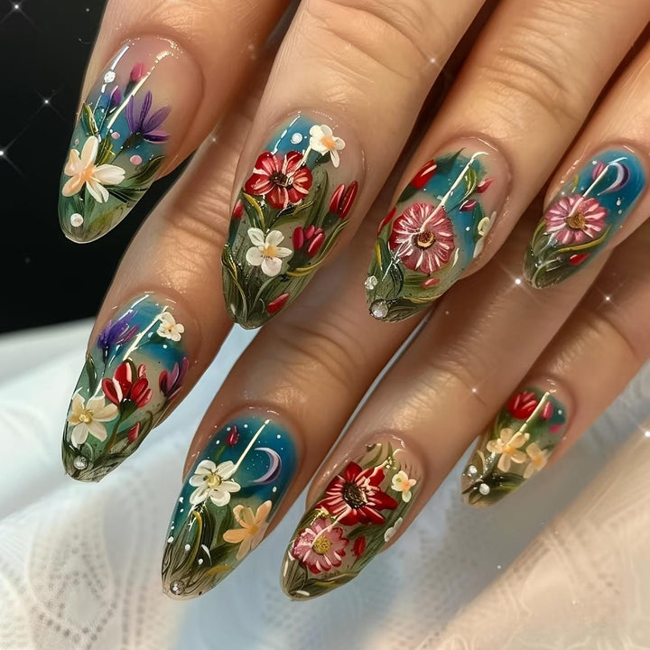 Artful Nail Extensions with Elegant Tips Bowlift