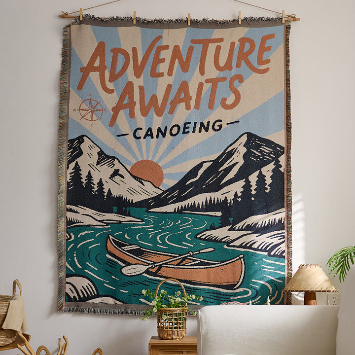 Festive Holiday-Themed Wall Tapestry