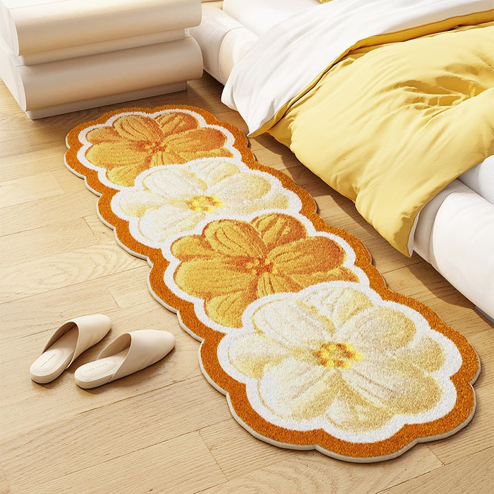 Floral Design Kitchen Runner Mat