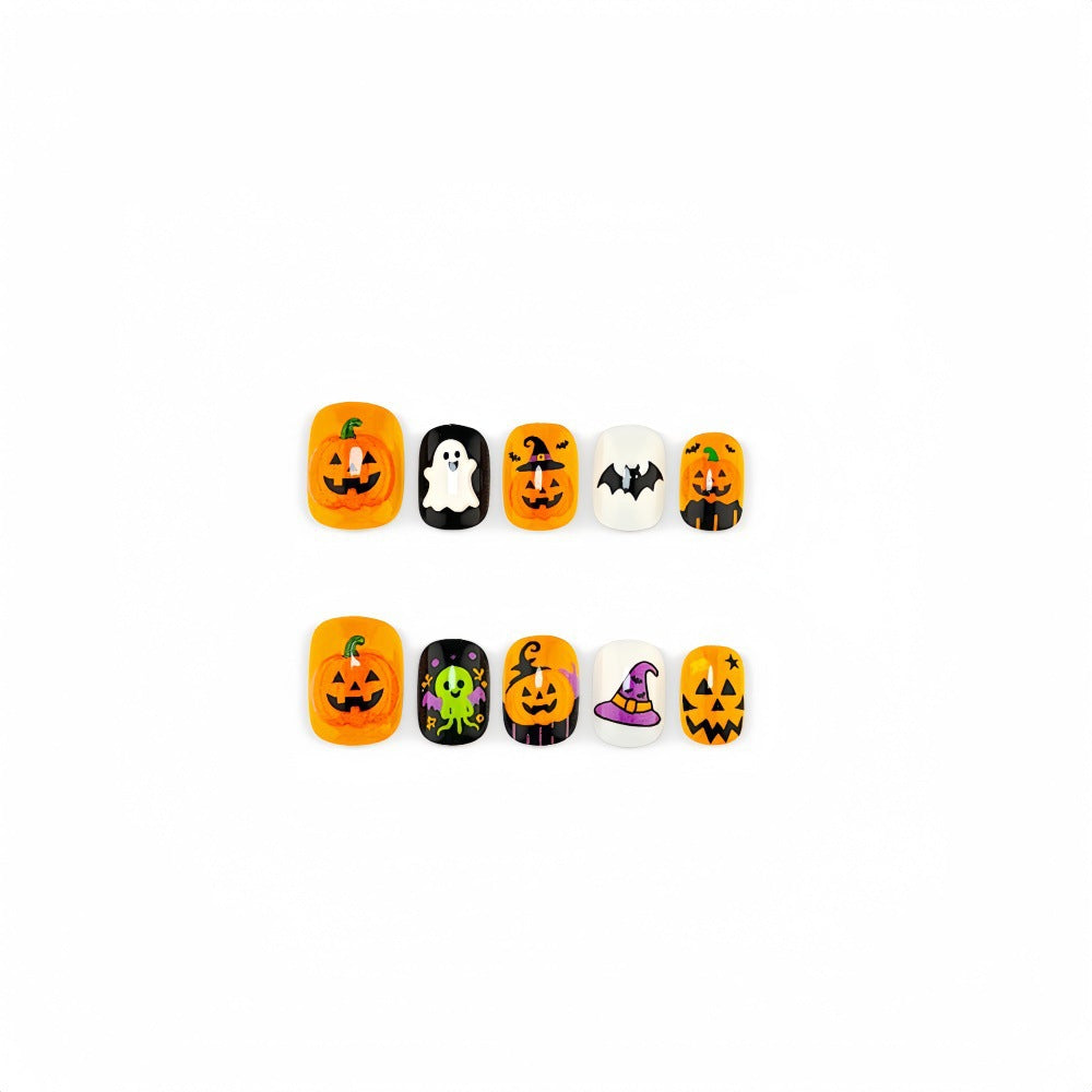 Halloween Nail Set with Creepy Designs Bowlift
