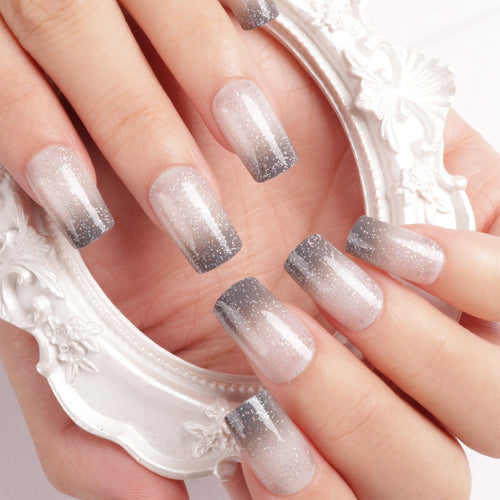 Glitter Ombre Press-On Nail Art Bowlift