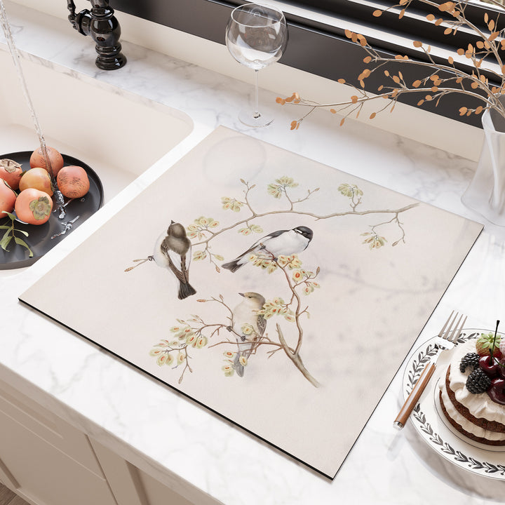 Floral Design Kitchen Surface Protector Bowlift