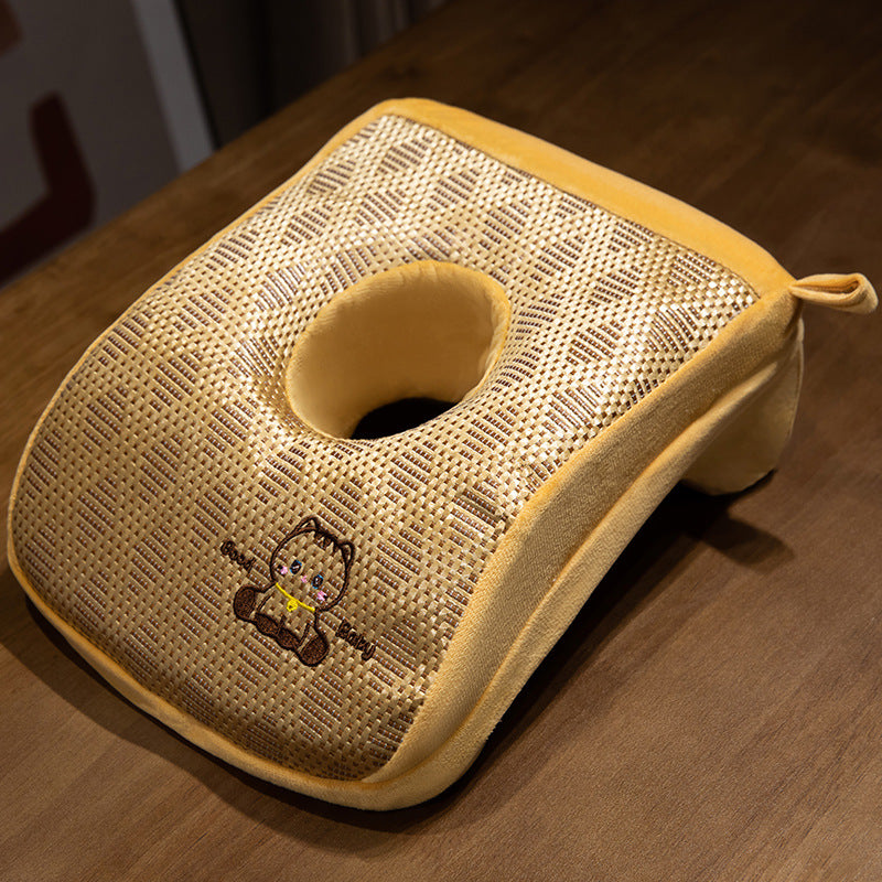 Plush Neck Support Pillow with Ergonomic Cutout Bowlift