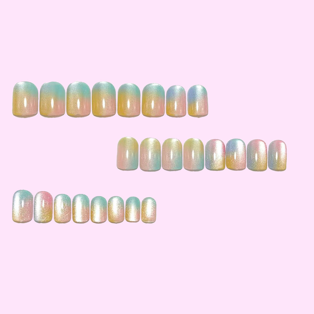 Ombre Artificial Nails Bowlift