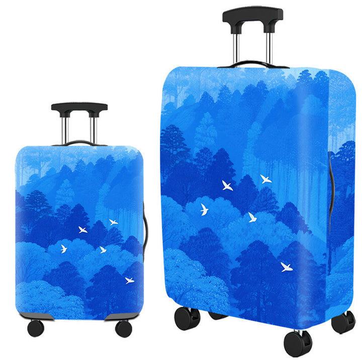 Artistic Cat-Themed Hard Shell Suitcase Bowlift