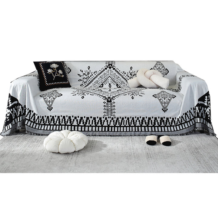 Decorative Thick Woven Sofa Throw Cover