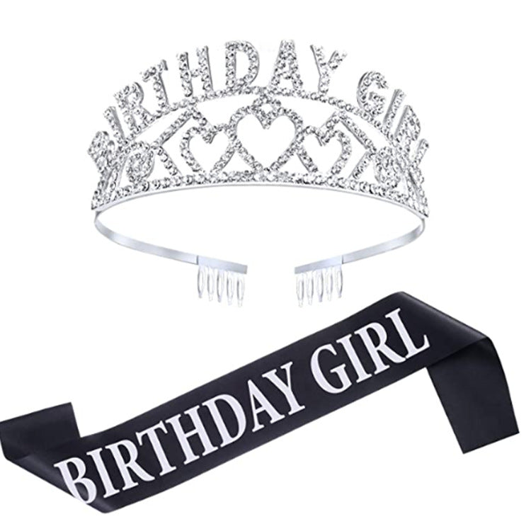 Ladies Glittering Birthday Crown Bowlift