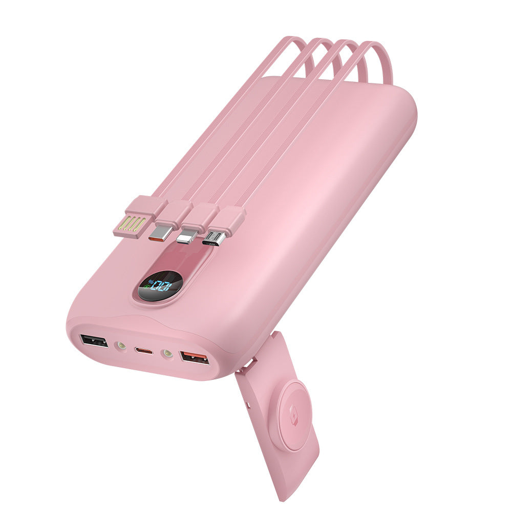 Power bank with integrated charging cables and LCD display Bowlift
