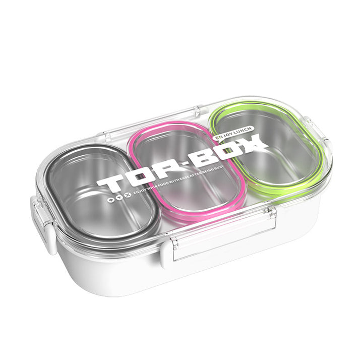 Triple Compartment Food Storage Container