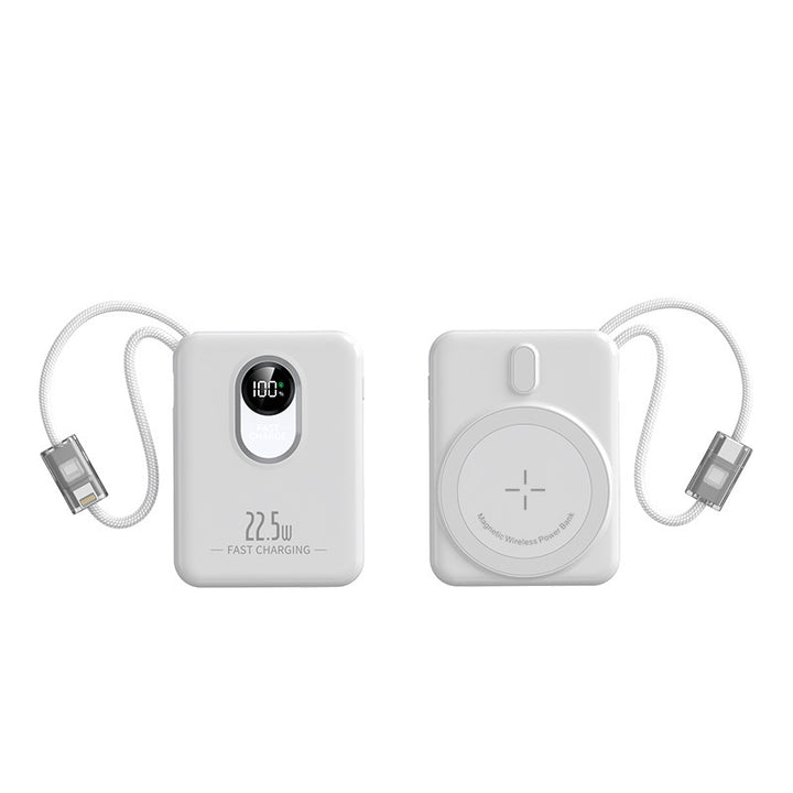 Magnetic Wireless Powerbank with Fast Charging Function and Digital Display Bowlift