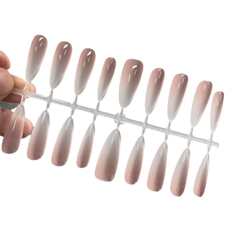 Elegant French Tip Press-On Nail Collection Bowlift