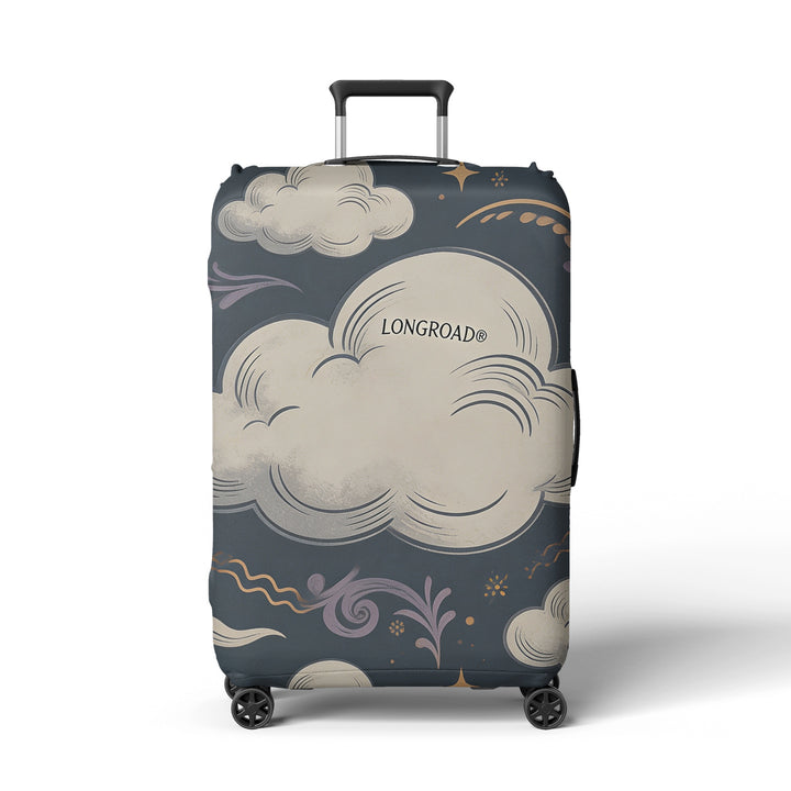 Women’s suitcase cover with floral lavender pattern Bowlift