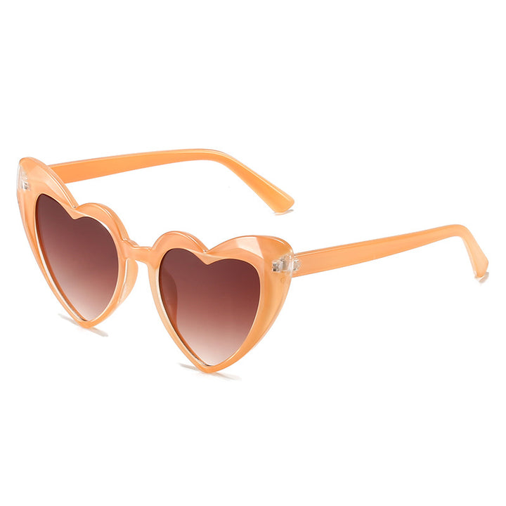 Ladies Heart-Shaped Sunglasses in Innovative Design Bowlift