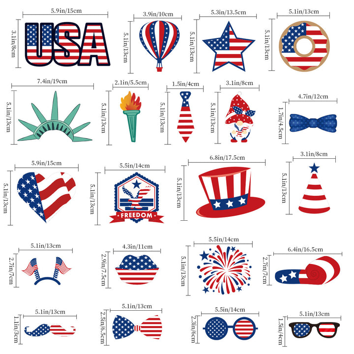 Ladies creative photo glasses collection for patriotic holidays Bowlift