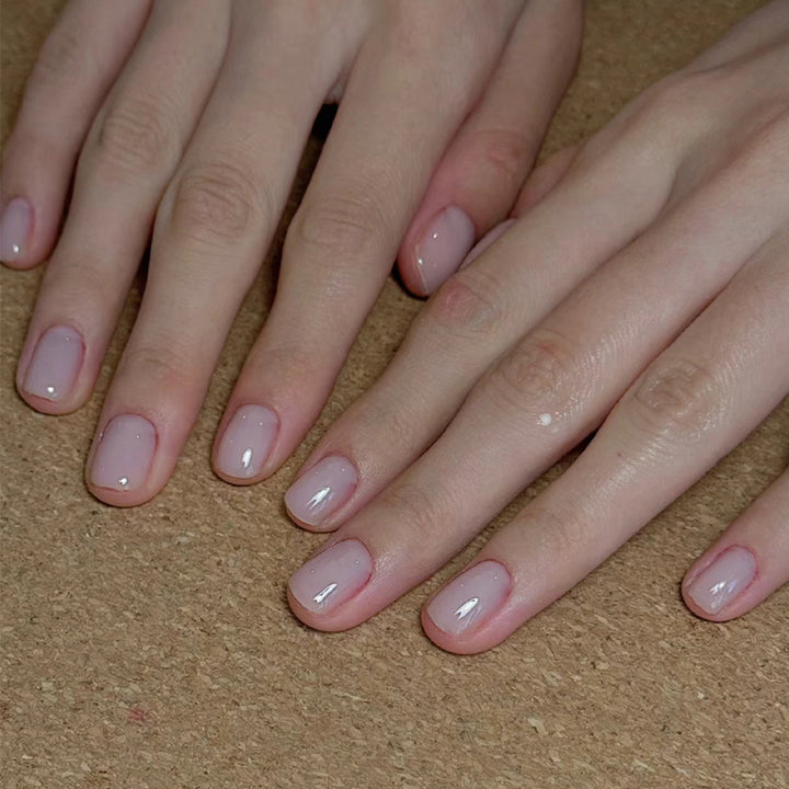 Stylish Nail Art Press-On Set with Glitter and Glossy Finish Bowlift