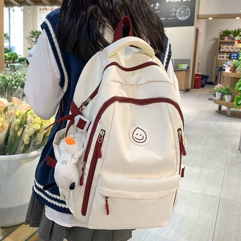 Fashionable backpack with versatile compartments Bowlift