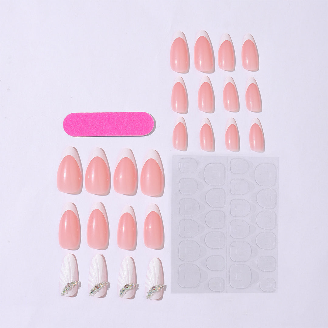 Artificial nail set with luxurious 3D embellishments Bowlift
