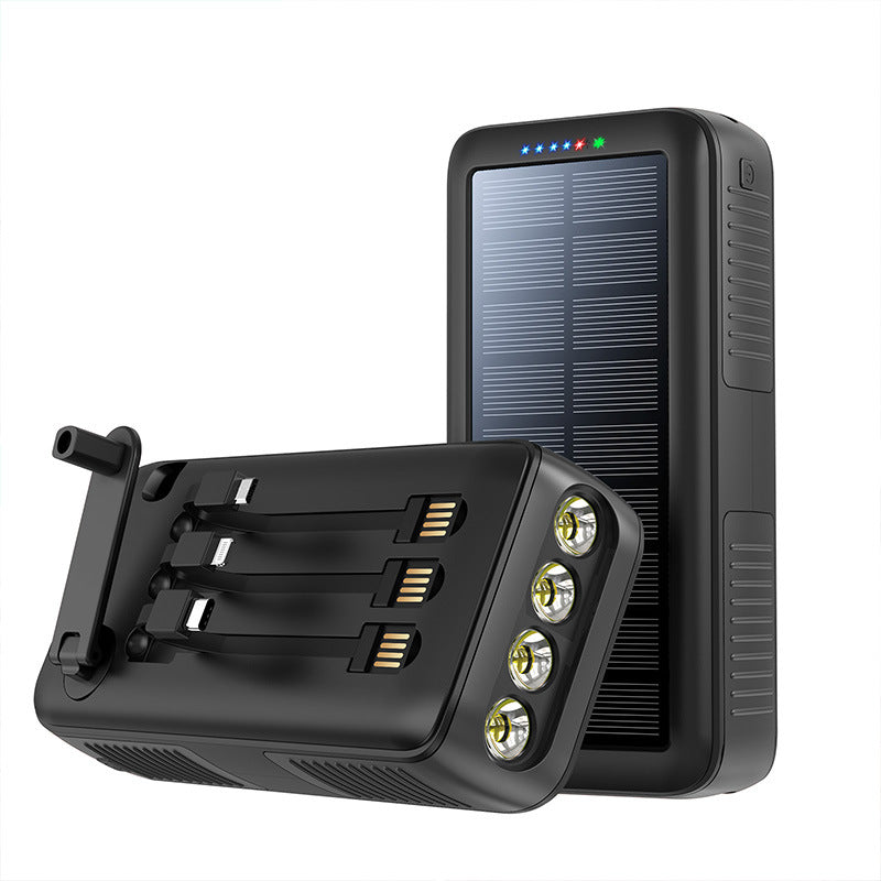 Solar Powerbank with Multifunctional LED Lights Bowlift