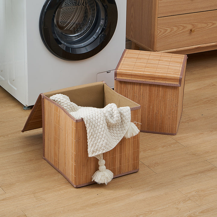 Laundry basket made of natural bamboo Bowlift