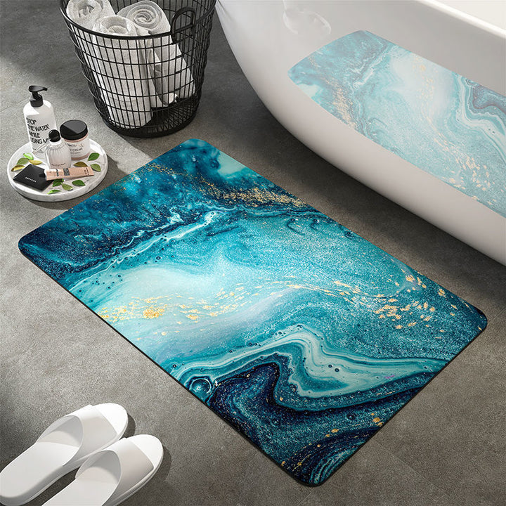 Artistic Abstract Bath Mat