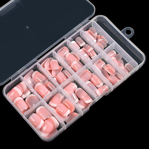 Premium French Tip False Nail Collection Bowlift