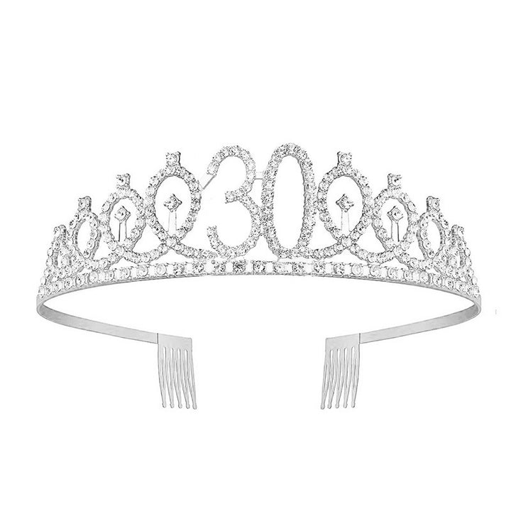 Ladies Glittering Crown with Swarovski Stones Bowlift