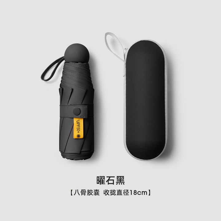 Women's compact rain and sun protection umbrella with carrying case Bowlift