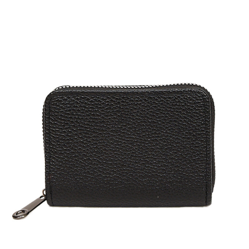 Compact Textured Zip Wallet