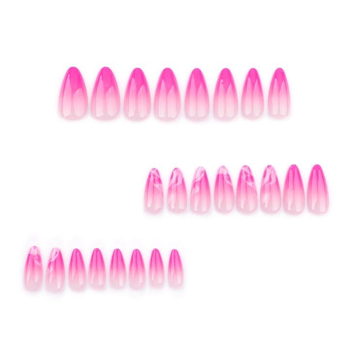 Artistic acrylic nails with elegant ombre design Bowlift